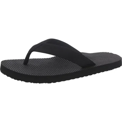 Bhfo Womens Solid Slip On Thong Sandals In Black