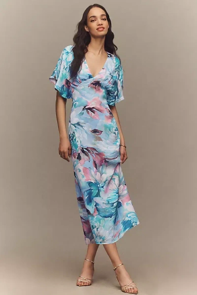 Bhldn Amelia Midi Dress In Blue