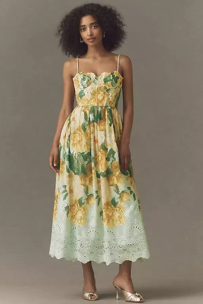 Bhldn Blooming Bustier Maxi Dress In Multi