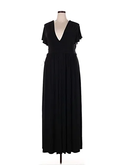 Pre-owned Bhldn Casual Dress In Black