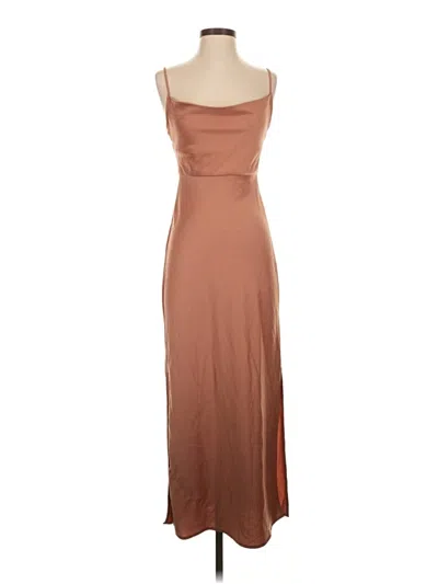 Pre-owned Bhldn Casual Dress In Brown