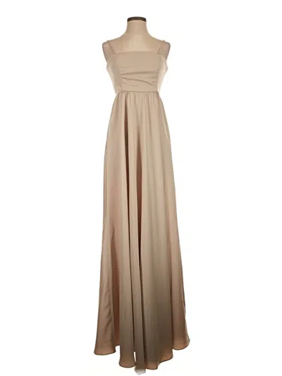 Pre-owned Bhldn Casual Dress In Tan