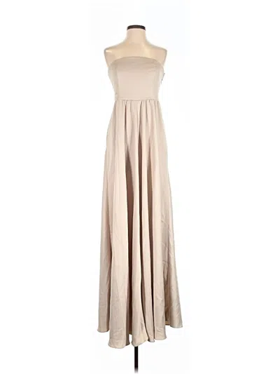 Pre-owned Bhldn Casual Dress In Tan