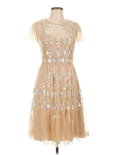Pre-owned Bhldn Cocktail Dress In Brown