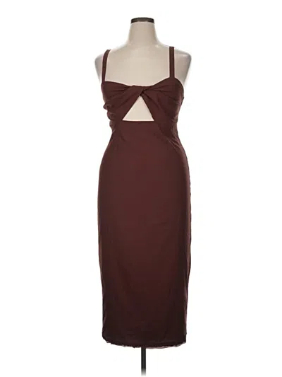 Pre-owned Bhldn Cocktail Dress In Brown