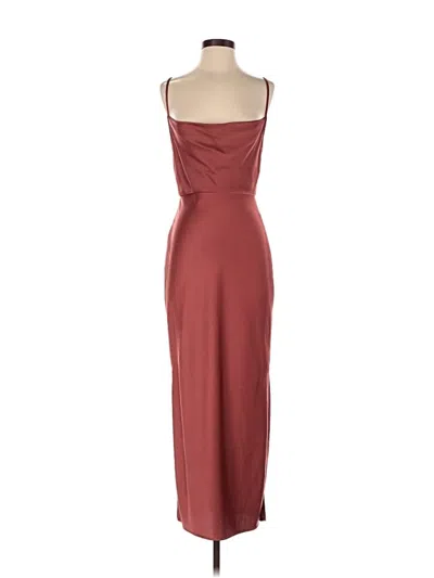 Pre-owned Bhldn Cocktail Dress In Burgundy