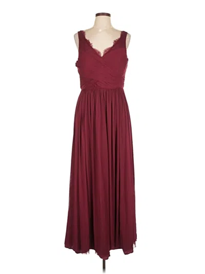 Pre-owned Bhldn Cocktail Dress In Burgundy
