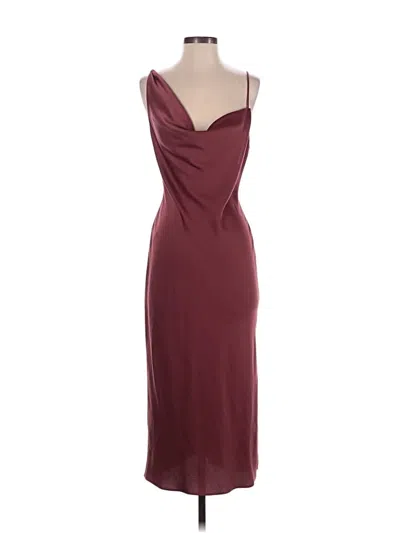 Pre-owned Bhldn Cocktail Dress In Burgundy