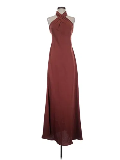 Pre-owned Bhldn Cocktail Dress In Burgundy