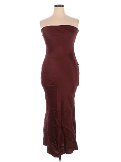 Pre-owned Bhldn Cocktail Dress In Burgundy
