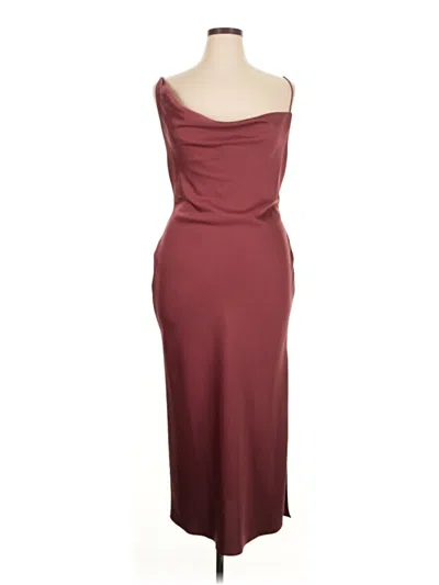 Pre-owned Bhldn Cocktail Dress In Burgundy