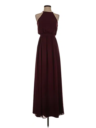Pre-owned Bhldn Cocktail Dress In Burgundy