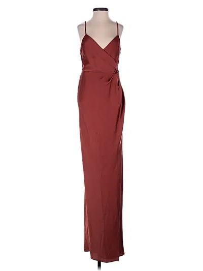 Pre-owned Bhldn Cocktail Dress In Burgundy