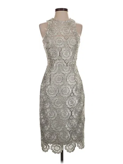 Pre-owned Bhldn Cocktail Dress In Silver