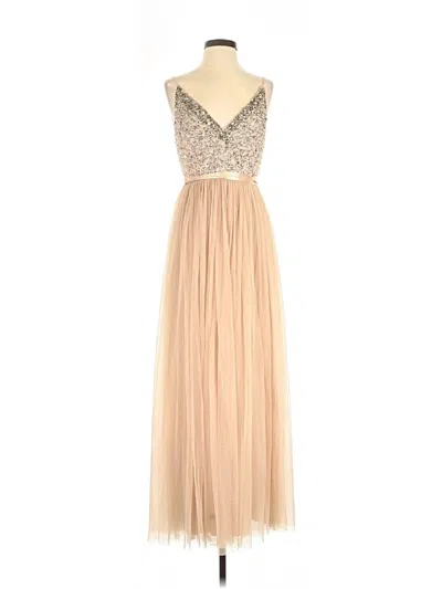 Pre-owned Bhldn Cocktail Dress In Tan