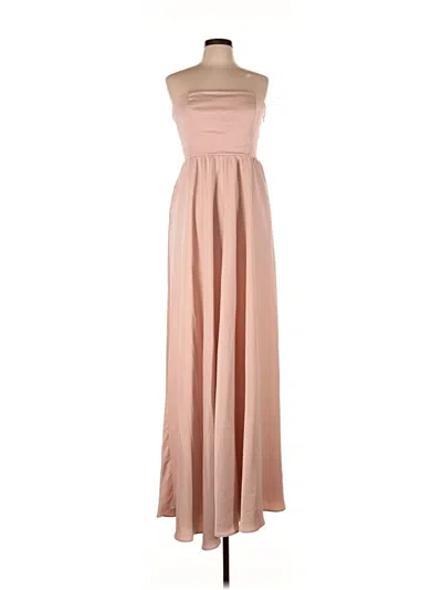 Pre-owned Bhldn Cocktail Dress In Tan