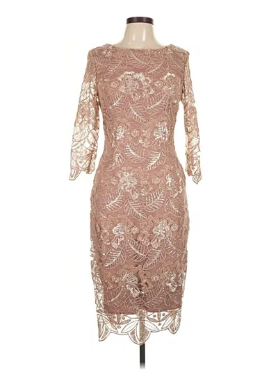 Pre-owned Bhldn Cocktail Dress In Tan