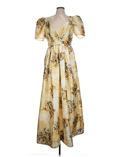 Pre-owned Bhldn Cocktail Dress In Yellow