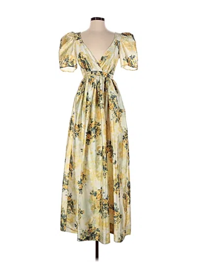 Pre-owned Bhldn Cocktail Dress In Yellow