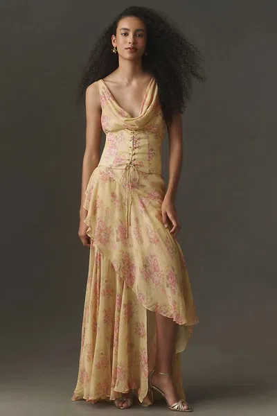 Bhldn Corset Slip Maxi Dress In Multi