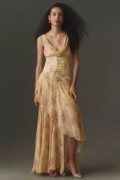 Bhldn Corset Slip Maxi Dress In Multi
