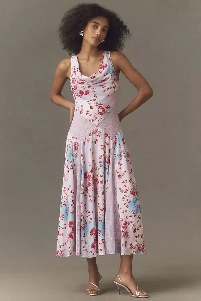 Bhldn Cowl-neck Maxi Dress In Multi