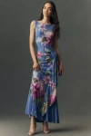 Bhldn Draped Low-back Maxi Dress In Multi