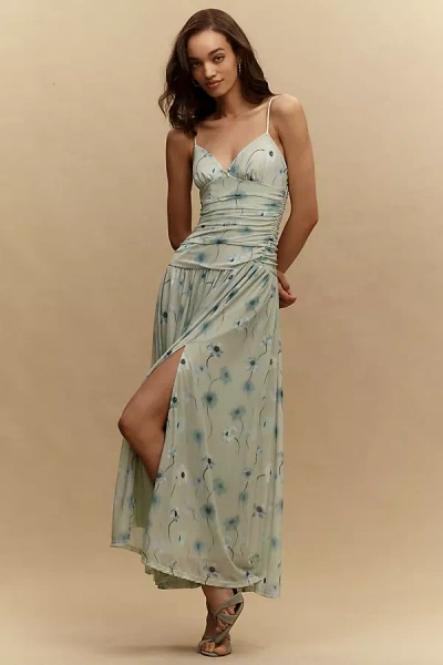 Bhldn Ellie Mesh Corset Midi Dress In Multi