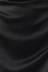 Bhldn High Shine Satin Small Black Swatch In Black
