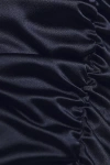 Bhldn High Shine Satin Small Navy Swatch In Blue