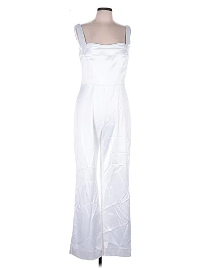 Pre-owned Bhldn Jumpsuit In White