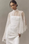 Bhldn Lace Drape Cape In White