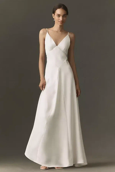Bhldn Maxi Slip Dress In Metallic