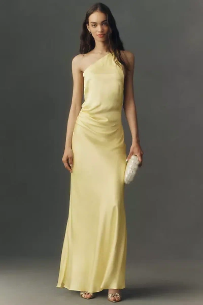 Bhldn One-shoulder Maxi Dress In Yellow