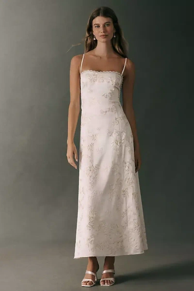 Bhldn Printed Maxi Dress In Neutral