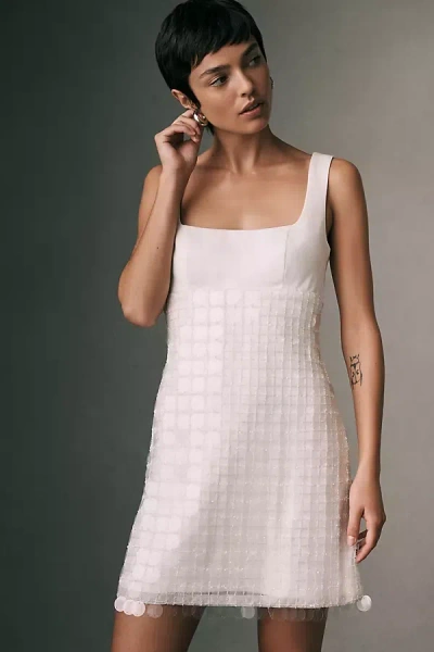 Bhldn Sequin Mini Dress In White
