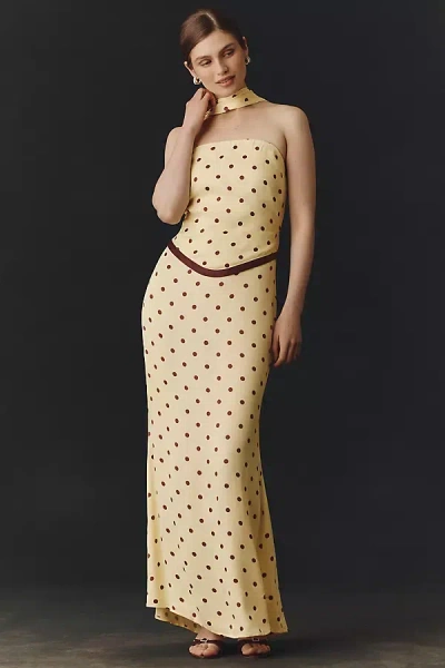 Bhldn Strapless Maxi Dress In Yellow