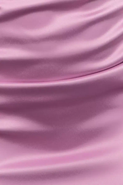Bhldn Stretch Satin Small Orchid Swatch In Pink