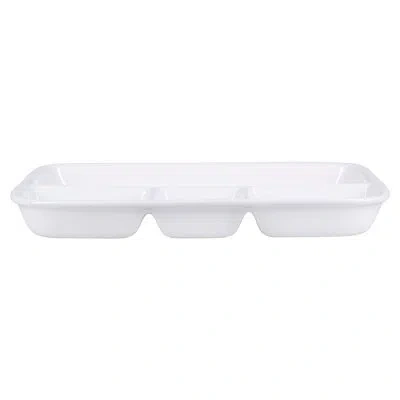 Bia Cordon Bleu 12" Porcelain " Divided "tv Dinner" Plate In White