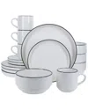 Bia Cordon Bleu 16pc Stackable Dinnerware Set In White