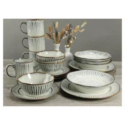 Bia Cordon Bleu 20 Piece, Dinnerware Set In Beige