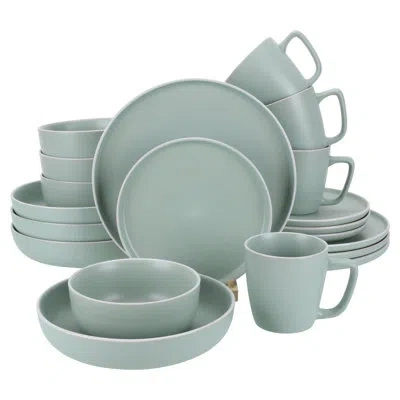 Bia Cordon Bleu 20 Piece Dinnerware Set Tempo, Sage In Green