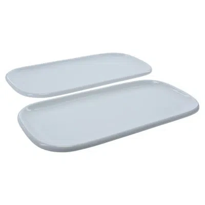 Bia Cordon Bleu 2-piece, Impulse Platter Set, 14.5", White In Multi