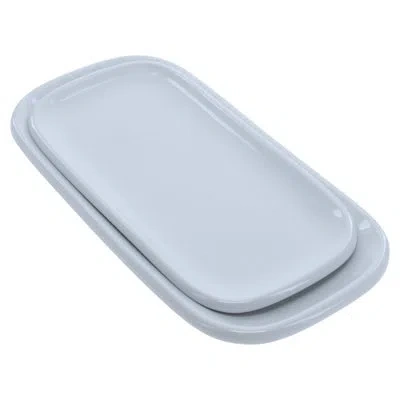 Bia Cordon Bleu 2-piece, Impulse Rectangular Platter Set, White In Animal Print
