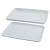 Bia Cordon Bleu 2-piece, Vail Rectangular Platter Set, Rectangular Platter, 13", Rectangular Platter, 16", White In White