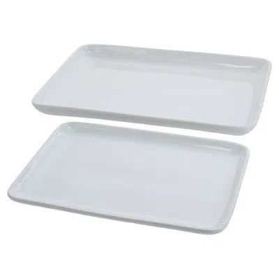 Bia Cordon Bleu 2-piece, Vail Rectangular Platter Set, Rectangular Platter, 13", Rectangular Platter, 16", White