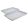 Bia Cordon Bleu 2-piece, Vail Rectangular Platter Set, Rectangular Platters, 13", White In White