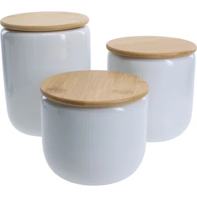 Bia Cordon Bleu 3-piece Assorted Impulse Canister Set With Lids In Blue