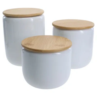 Bia Cordon Bleu 3-piece, Impulse Canister Set, White