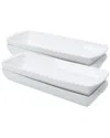 Bia Cordon Bleu 4pc Assorted Amar Serving Bowl Set In White